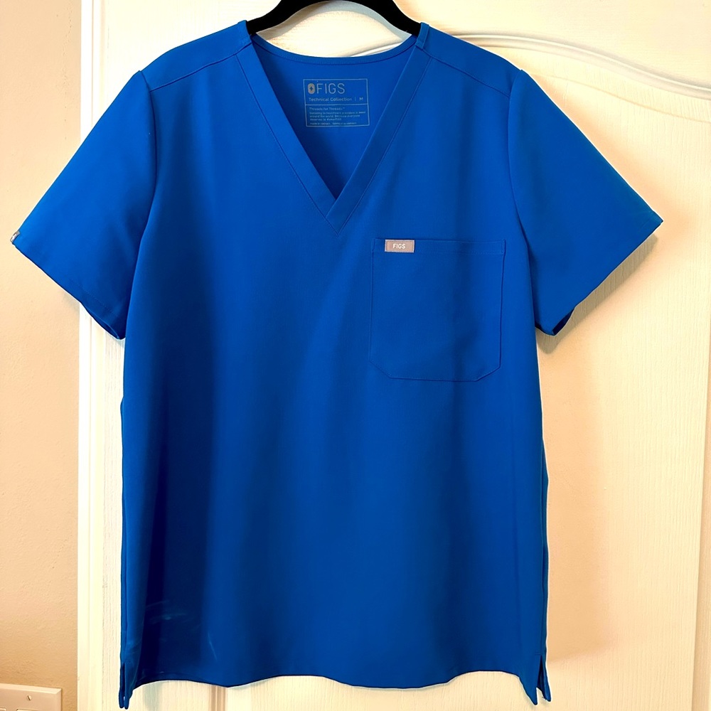 Figs Catarina Scrub Top Medium Royal Blue